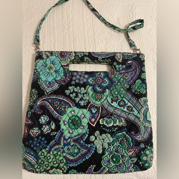 Vera Bradley Tote/Handbag 2009 Holiday Blue Rhapsody - Picture 2 of 8